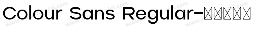 Colour Sans Regular字体转换